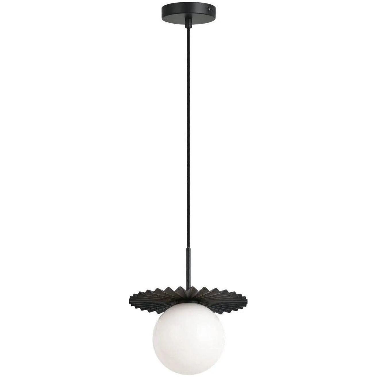 Matteo Lighting - Modern Ruff Pendant - C83101BKOP - Canada Light Shop