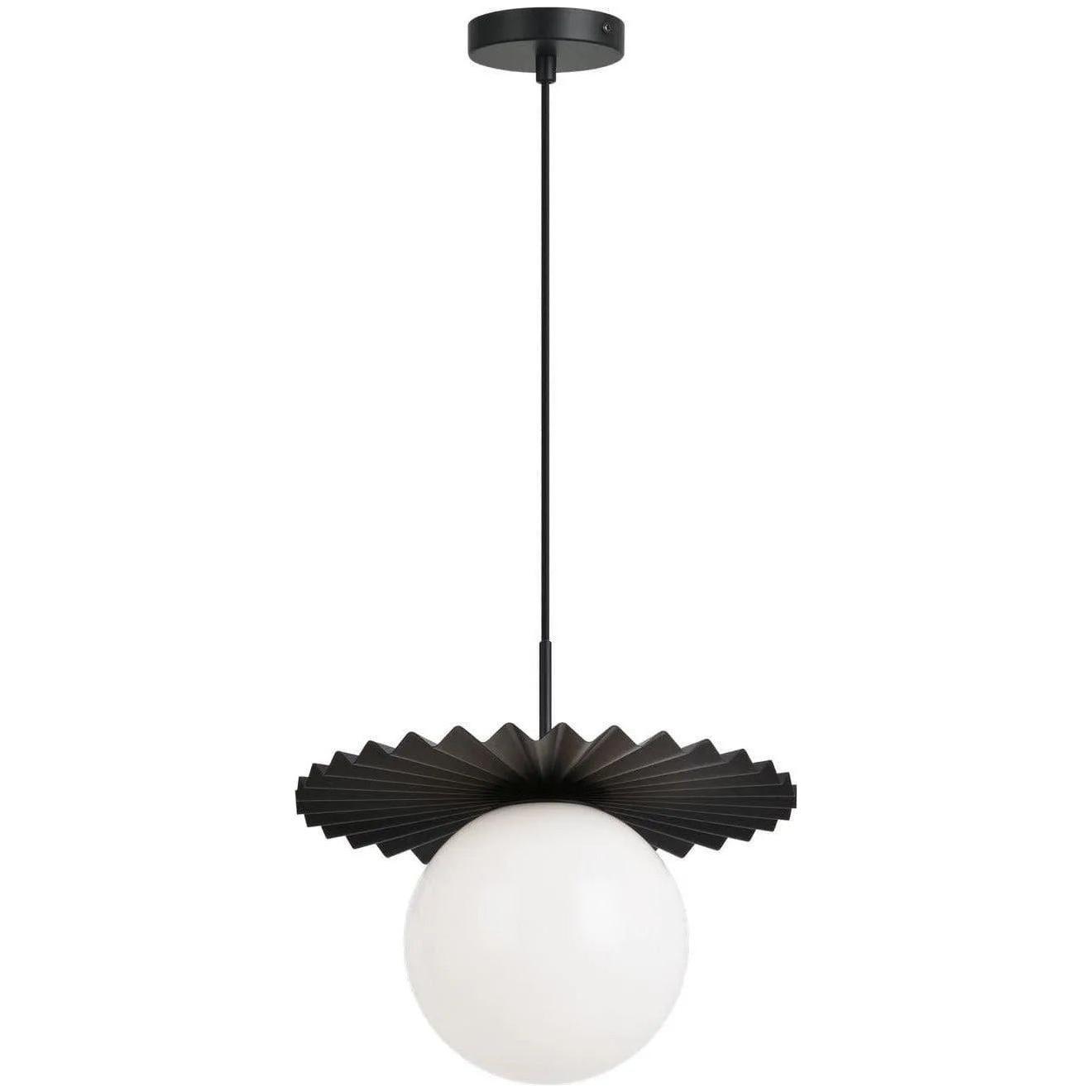 Matteo Lighting - Modern Ruff Pendant - C83111BKOP - Canada Light Shop