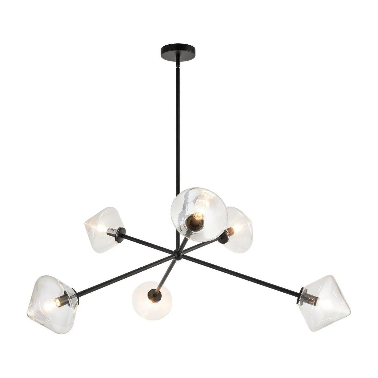 Matteo Lighting - Novo Chandelier - C81746BKCL - Canada Light Shop