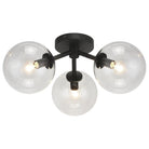 Matteo Lighting - Novo Flush Mount - X81703BKCL - Canada Light Shop