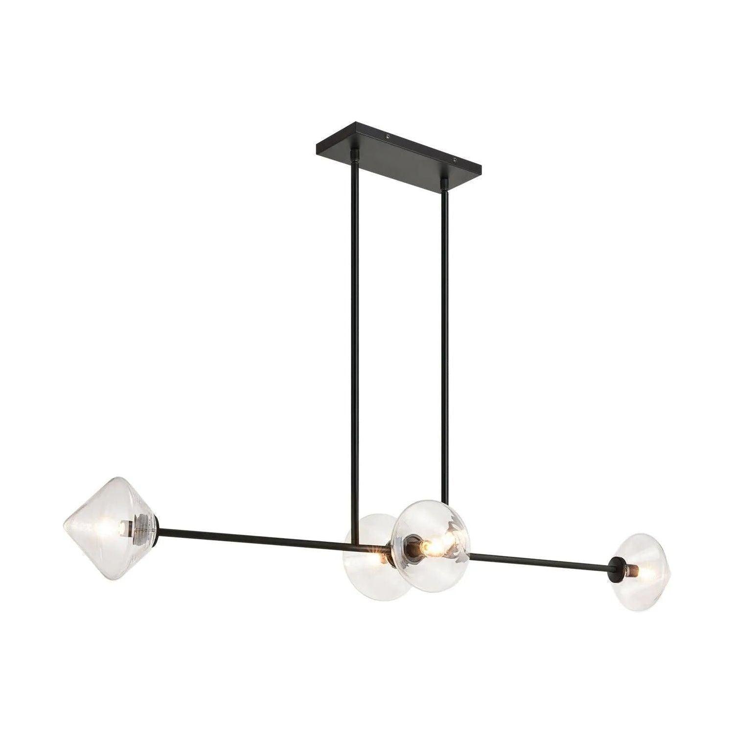 Matteo Lighting - Novo Linear Suspension - C81744BKCL - Canada Light Shop