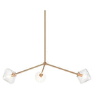 Matteo Lighting - Novo Triple Diamond Chandelier - C81743AGCL - Canada Light Shop