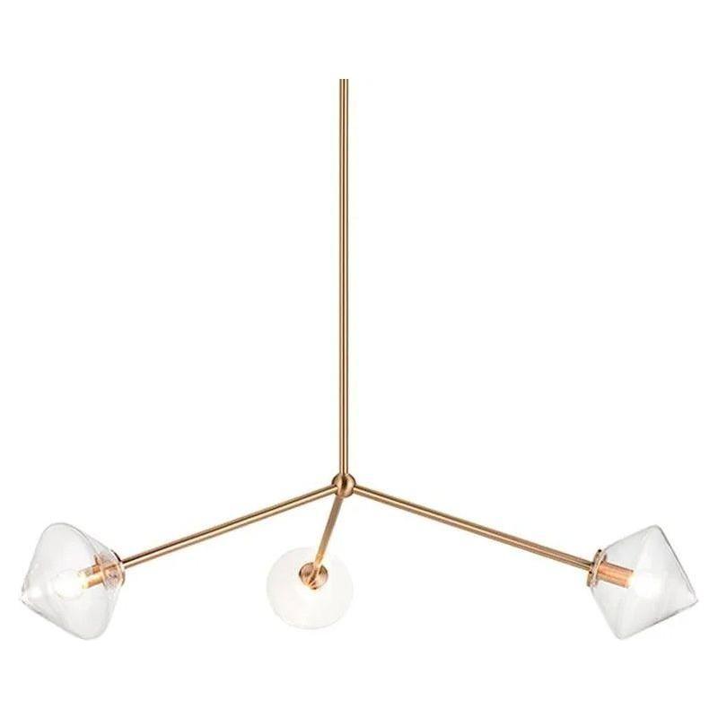 Matteo Lighting - Novo Triple Diamond Chandelier - C81743AGCL - Canada Light Shop