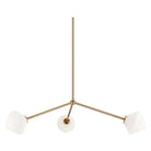 Matteo Lighting - Novo Triple Diamond Chandelier - C81743AGOP - Canada Light Shop
