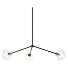 Matteo Lighting - Novo Triple Diamond Chandelier - C81743BKCL - Canada Light Shop