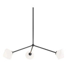 Matteo Lighting - Novo Triple Diamond Chandelier - C81743BKOP - Canada Light Shop