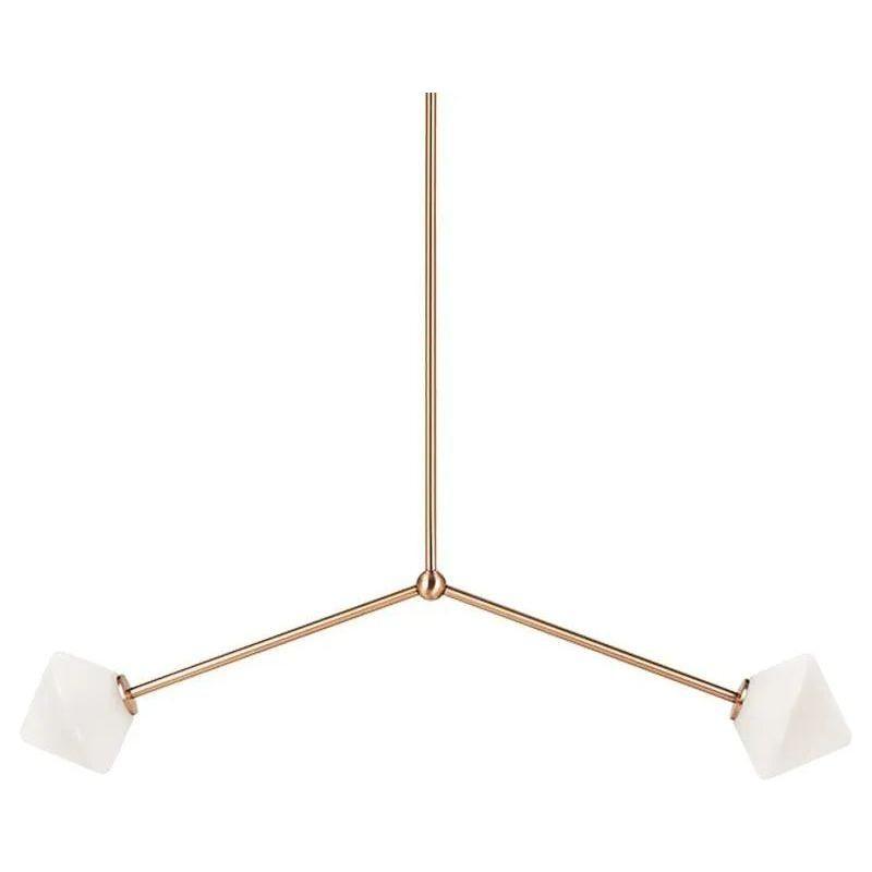 Matteo Lighting - Novo Twin Diamond Linear Pendant - C81742AGOP - Canada Light Shop