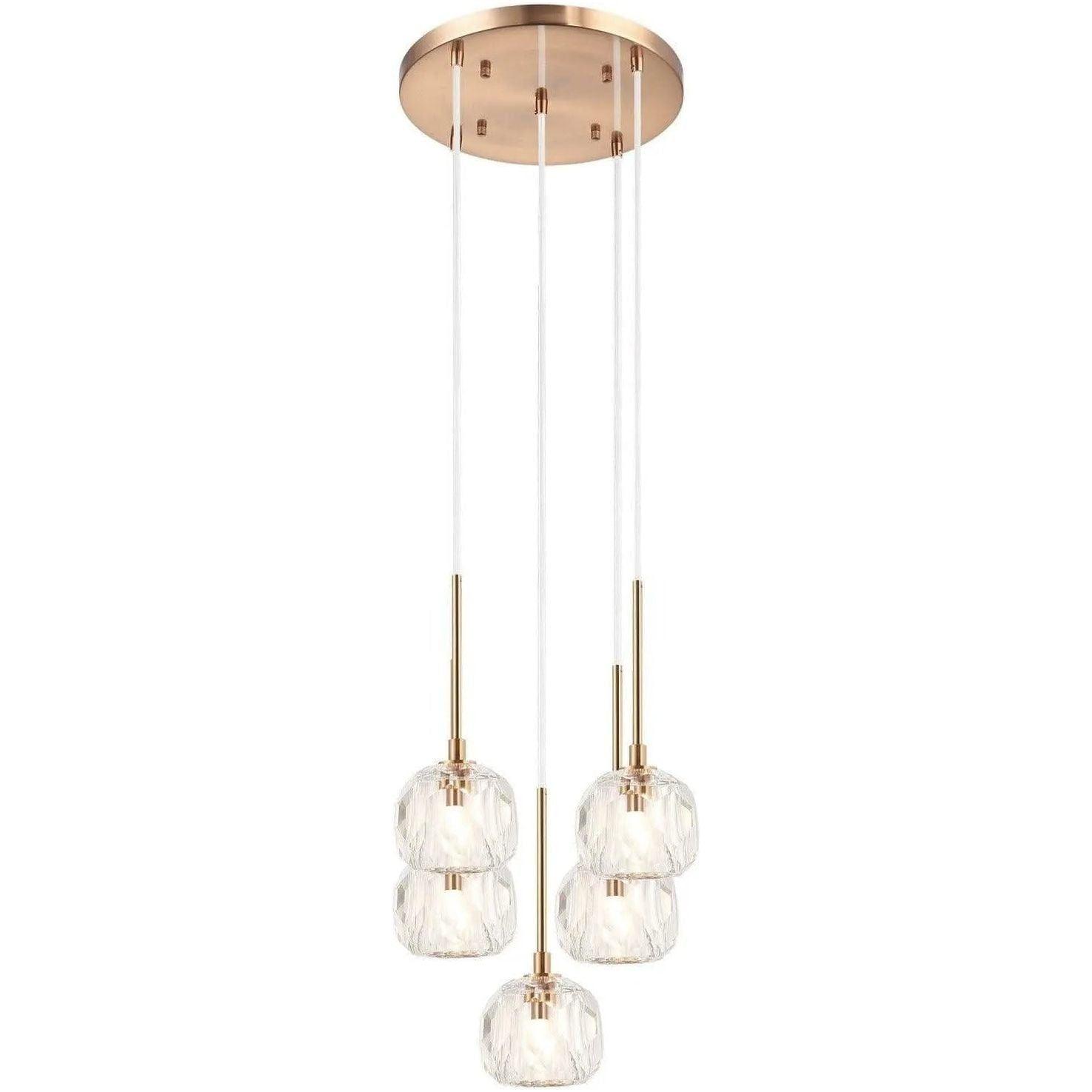 Matteo Lighting - Rosa Multi Pendant - C61435AG - Canada Light Shop