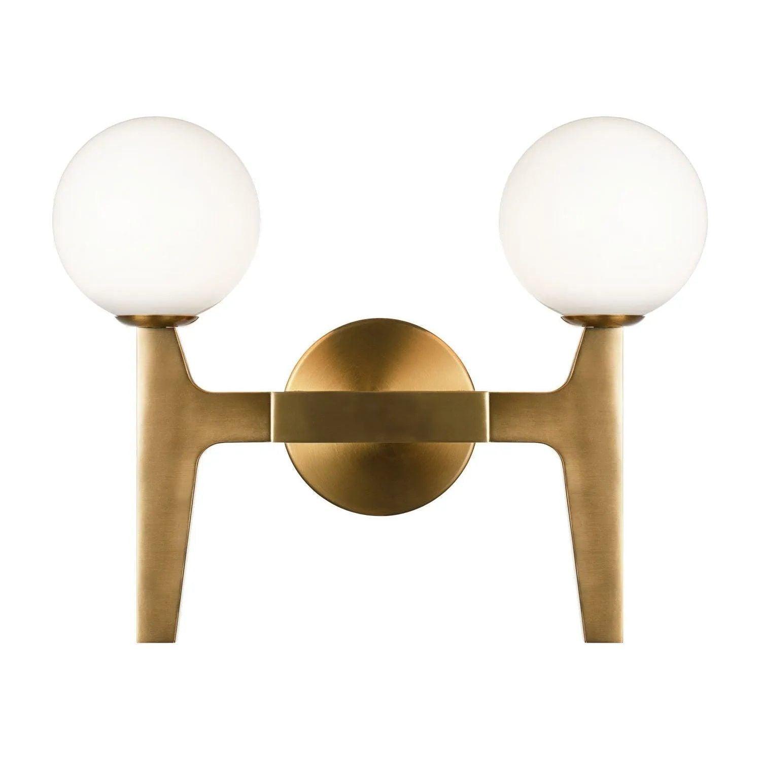 Matteo Lighting - Scriben LED Double Wall Sconce - W34902AGOP - Canada Light Shop