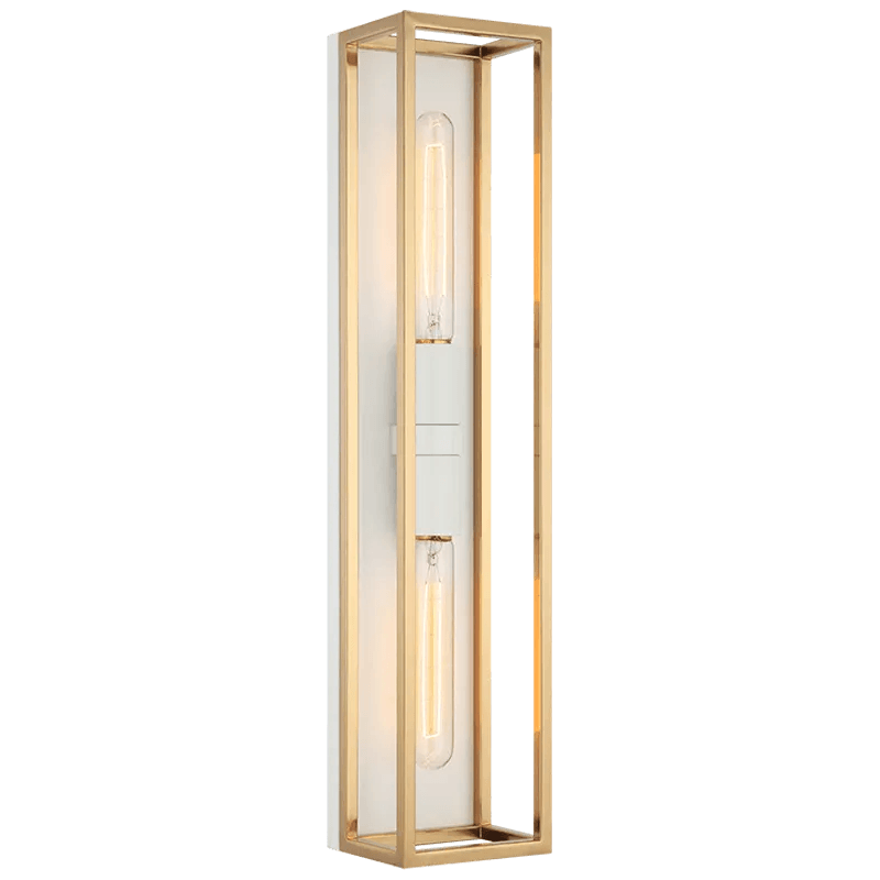 Matteo Lighting - Shadowbox LED Wall Sconce - S15122WHAG - Canada Light Shop