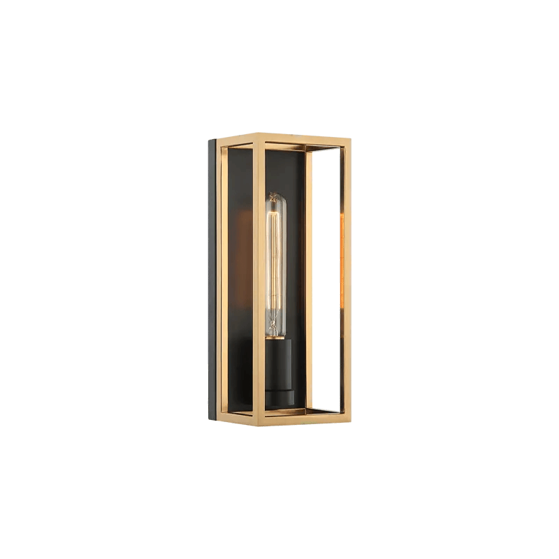Matteo Lighting - Shadowbox LED Wall Sconce - S15141BKAG - Canada Light Shop