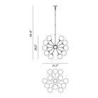 Matteo Lighting - Soleil Chandelier - C62812AGCL - Canada Light Shop