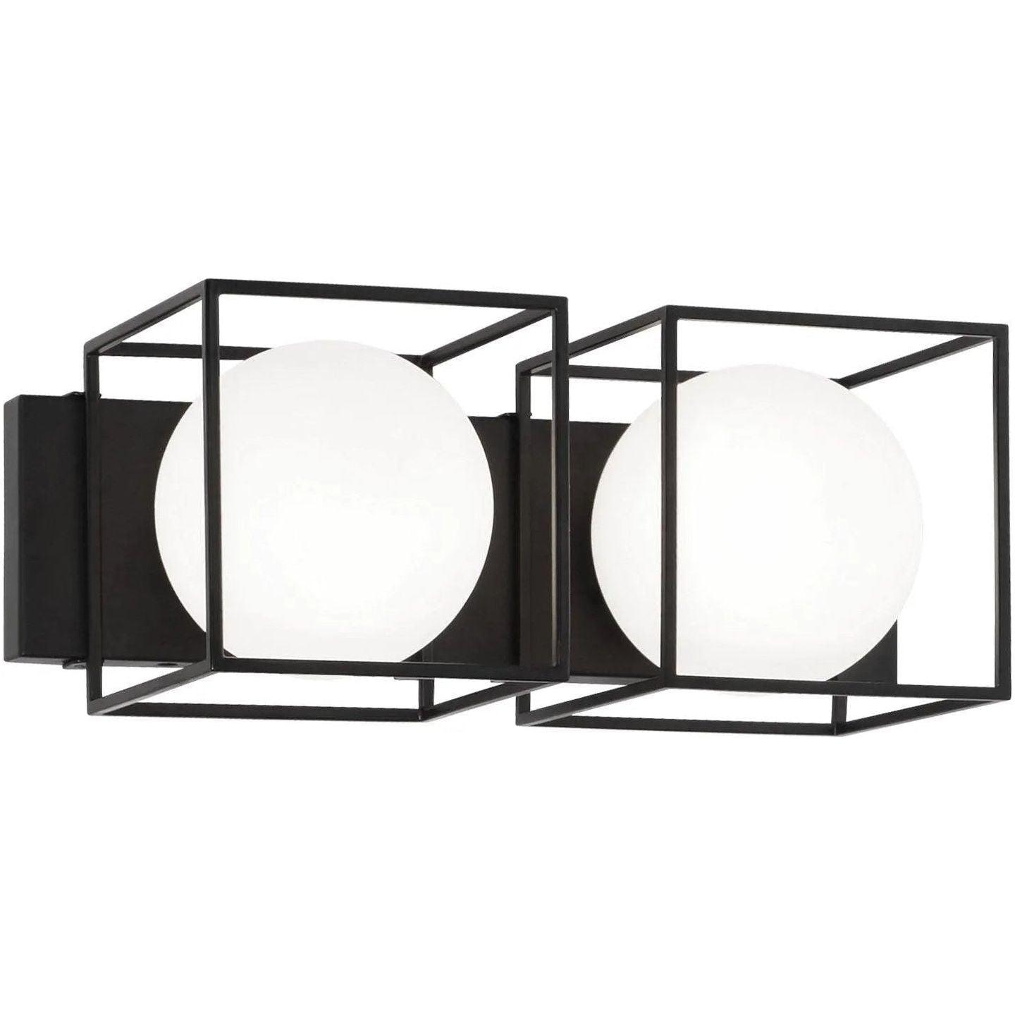 Matteo Lighting - Squircle Bath Vanity - S03802BK - Canada Light Shop