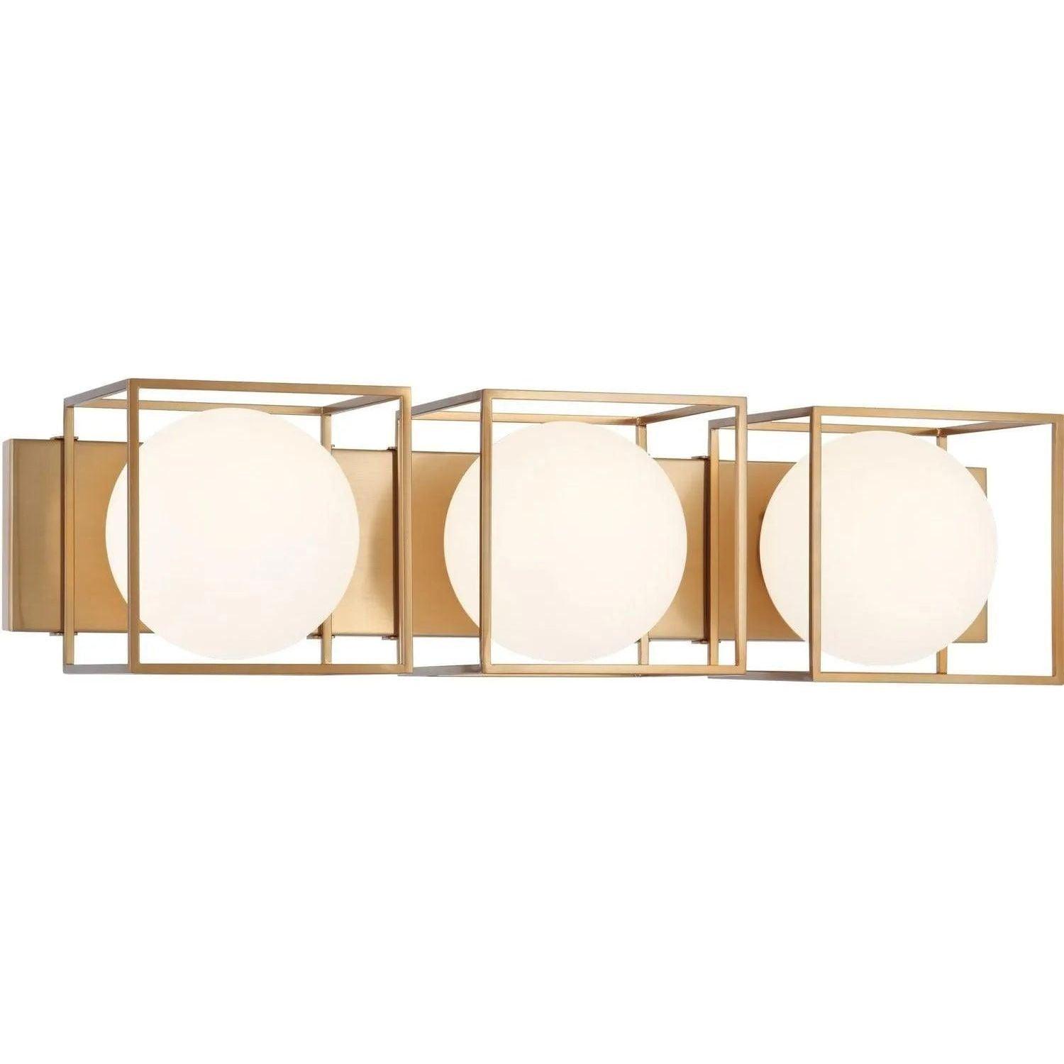 Matteo Lighting - Squircle Bath Vanity - S03803AG - Canada Light Shop