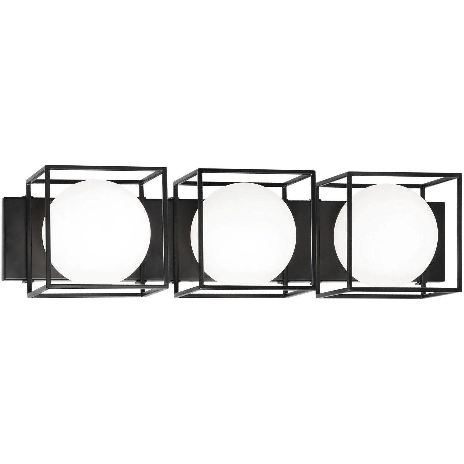 Matteo Lighting - Squircle Bath Vanity - S03803BK - Canada Light Shop