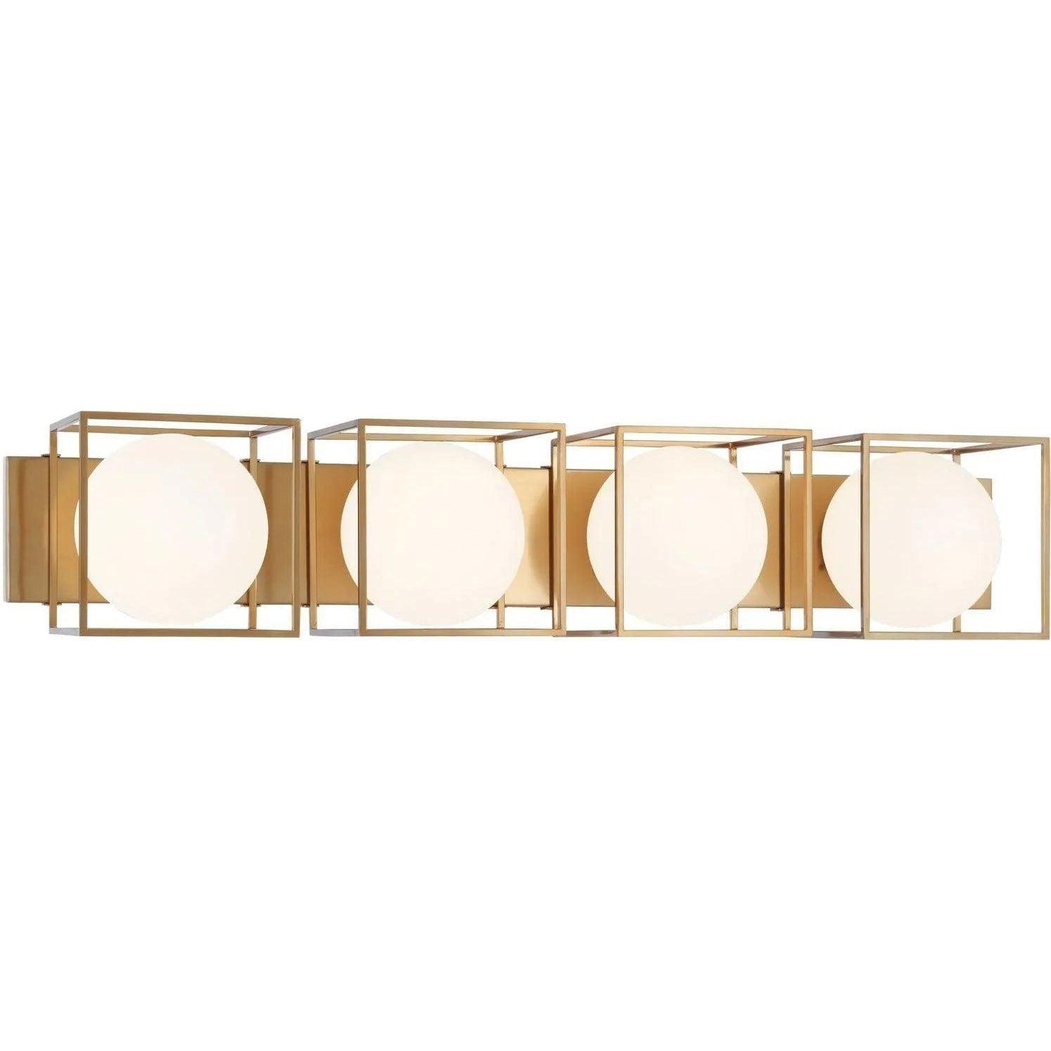 Matteo Lighting - Squircle Bath Vanity - S03804AG - Canada Light Shop
