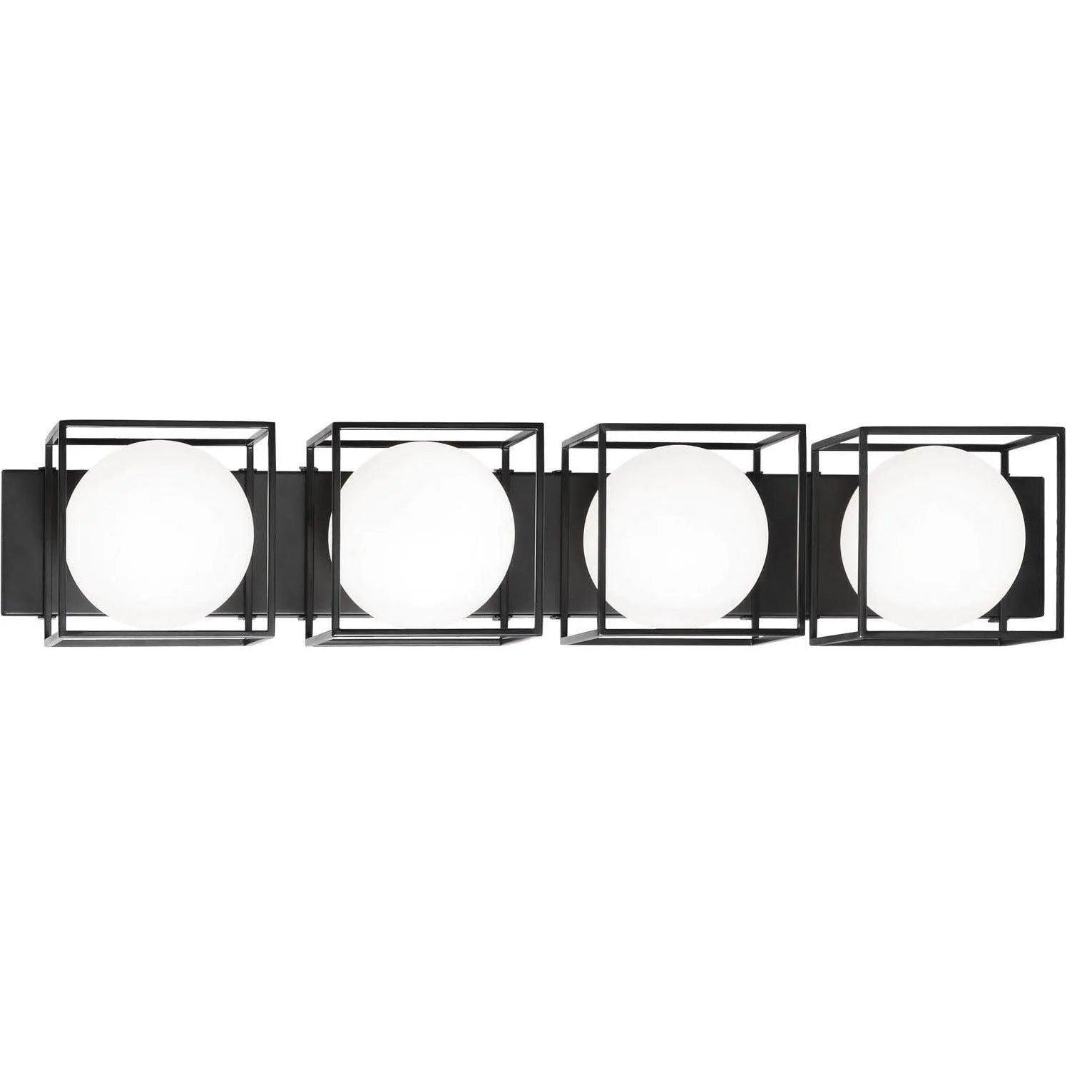 Matteo Lighting - Squircle Bath Vanity - S03804BK - Canada Light Shop