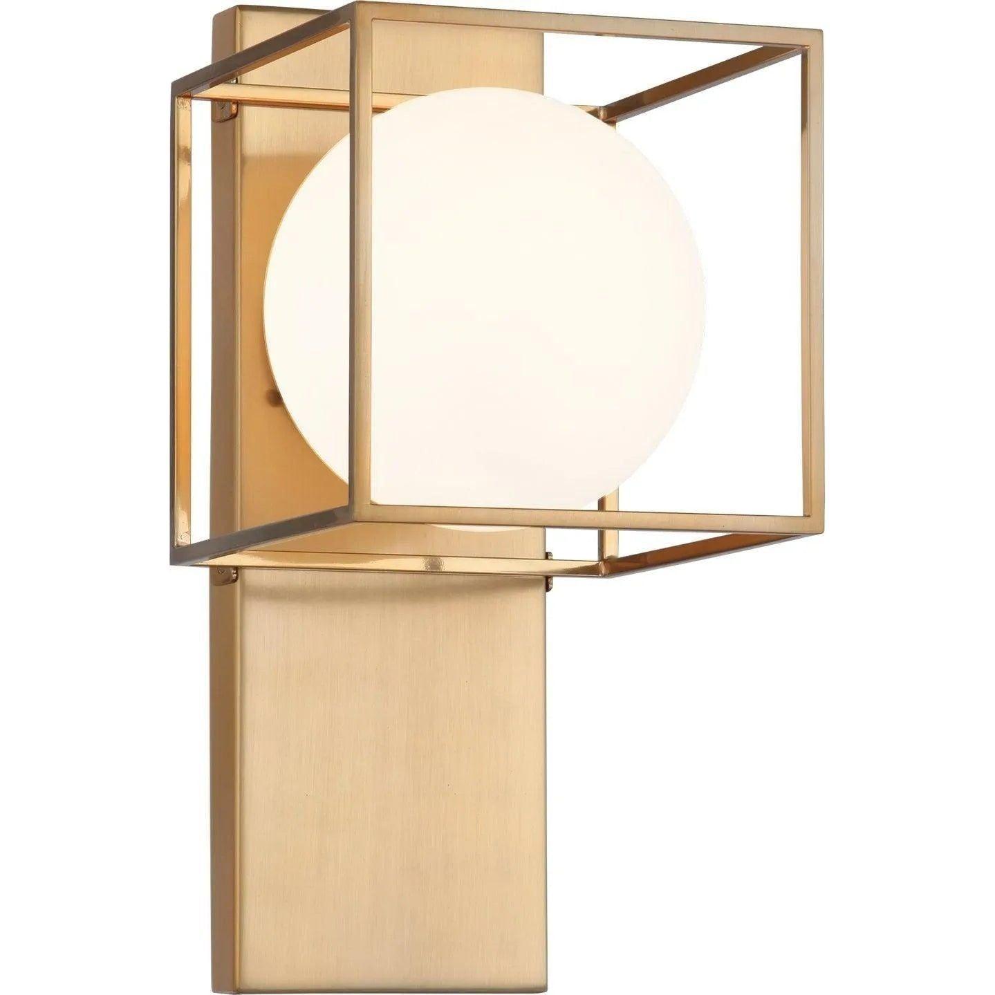 Matteo Lighting - Squircle Off-Center Wall Sconce - S03801AG - Canada Light Shop