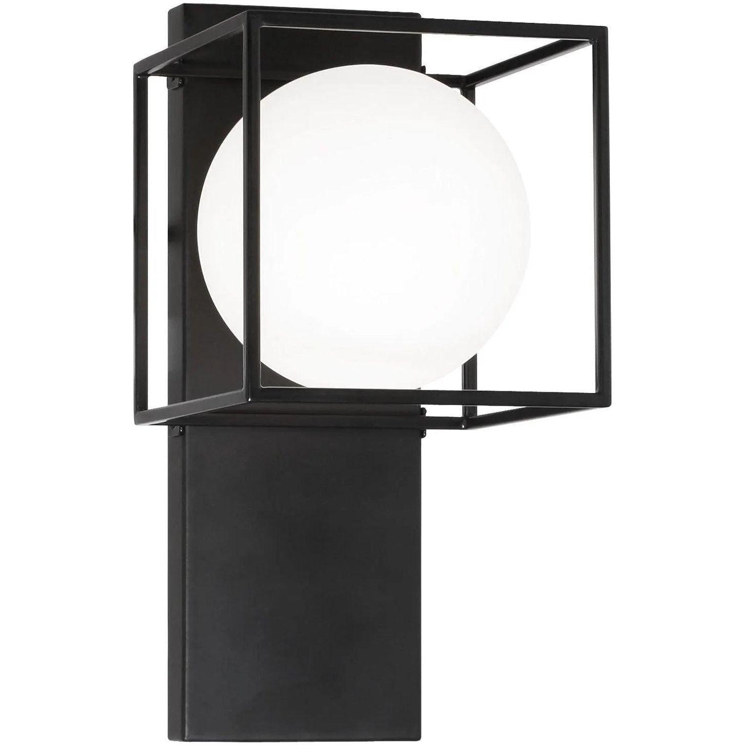 Matteo Lighting - Squircle Off-Center Wall Sconce - S03801BK - Canada Light Shop
