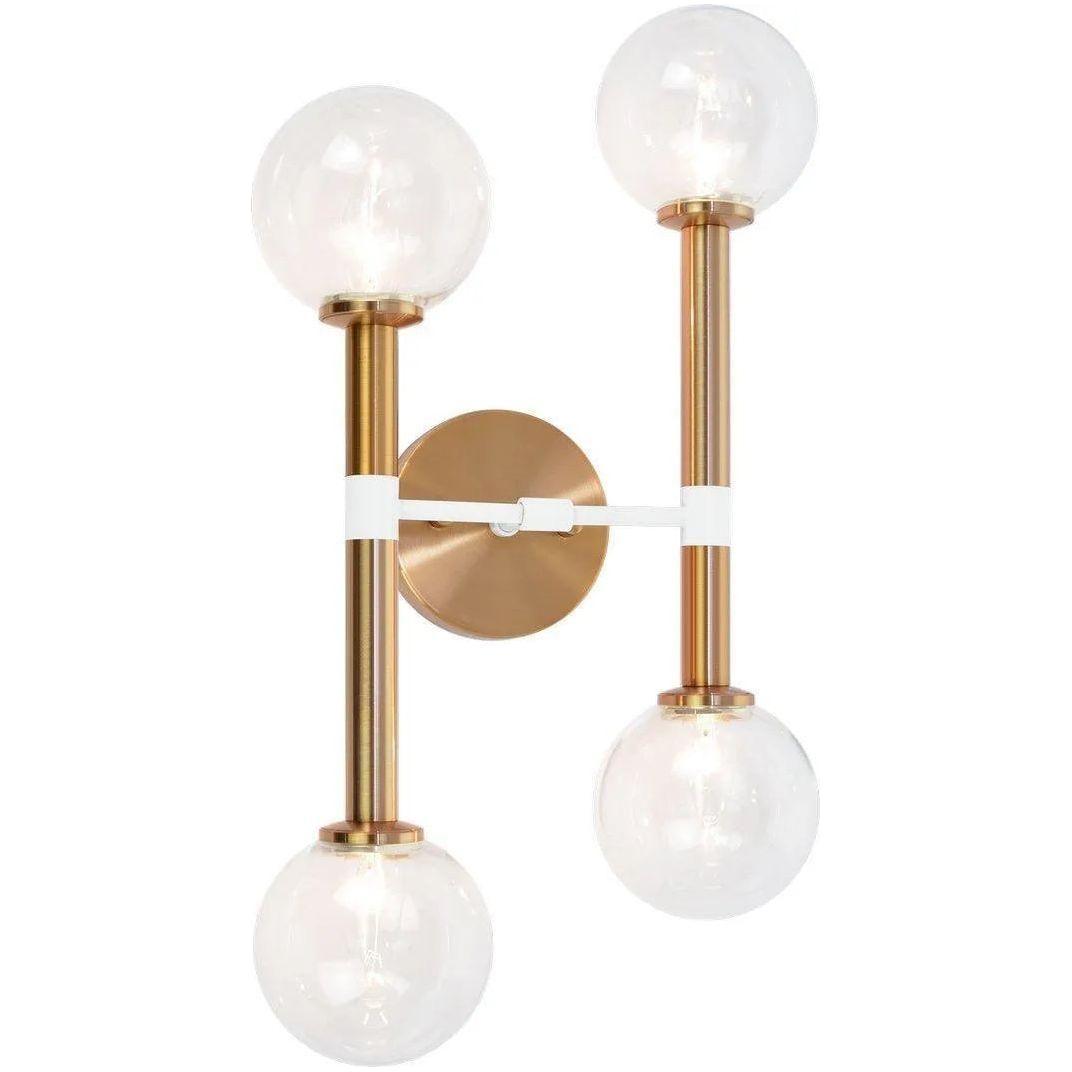 Matteo Lighting - Stellar Off-Center Wall Sconce - W75304AGCL - Canada Light Shop