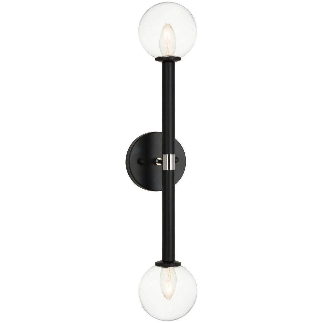 Matteo Lighting - Stellar Wall Sconce - W75322BKCL - Canada Light Shop
