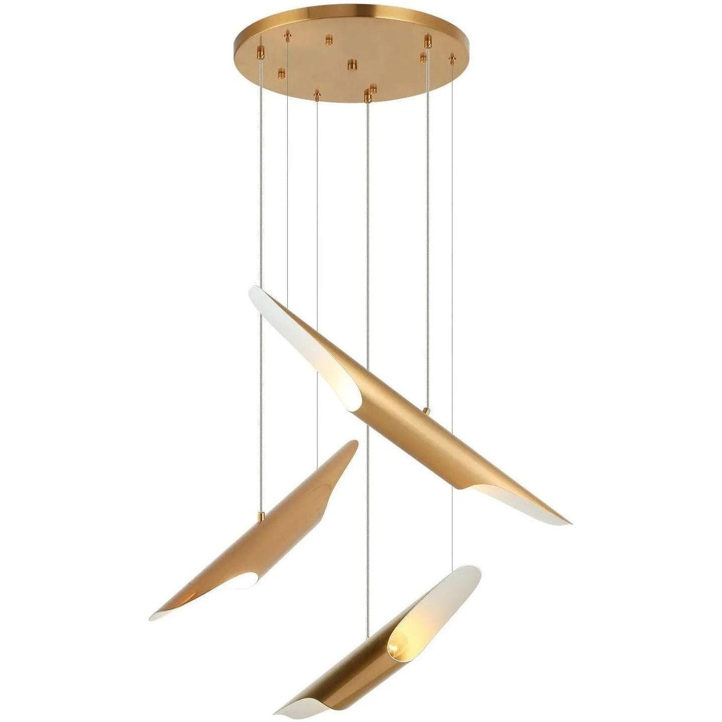 Matteo Lighting - Stylus Multi Pendant Chandelier - C32416AG - Canada Light Shop