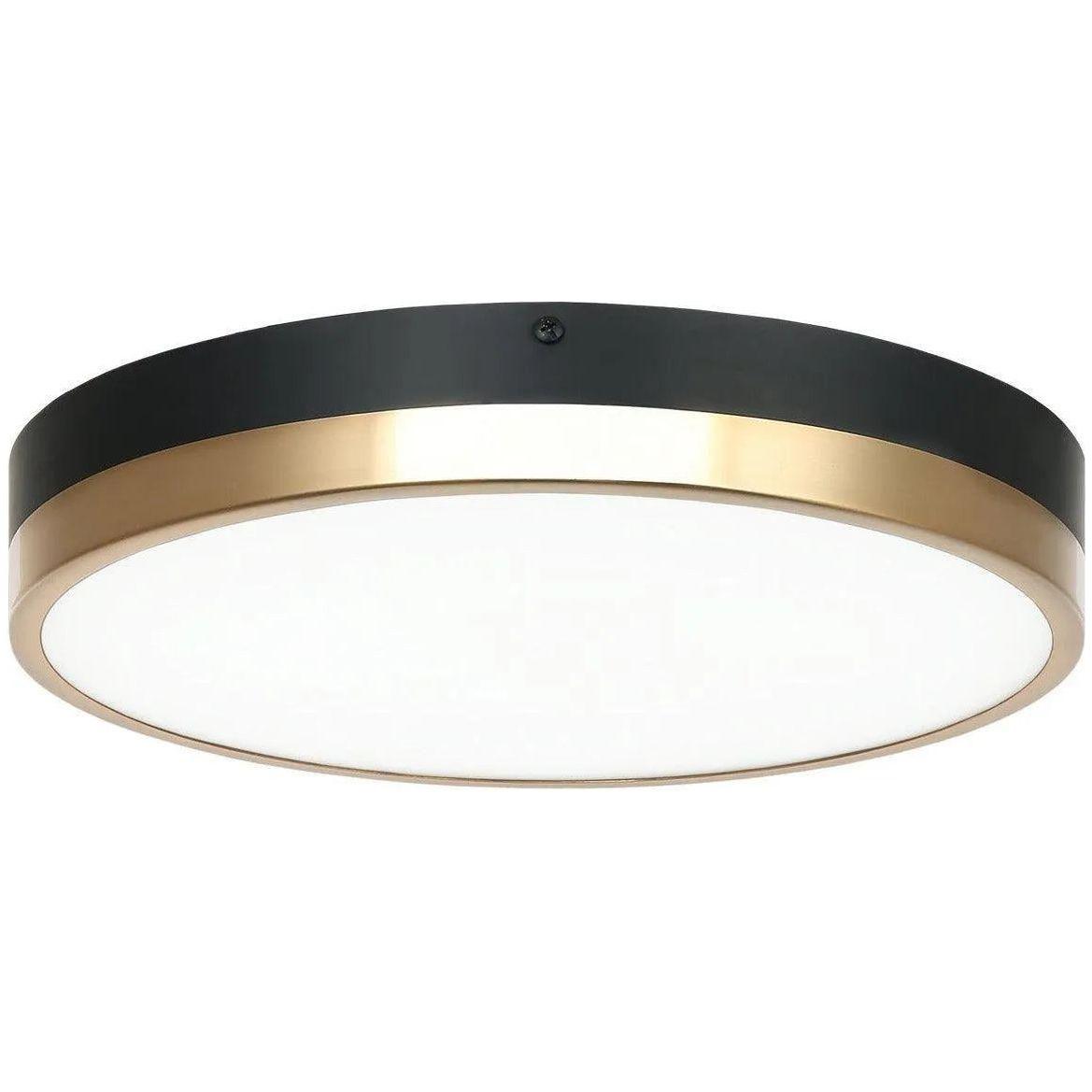 Matteo Lighting - Tone Flush Mount - M15301BKAG - Canada Light Shop