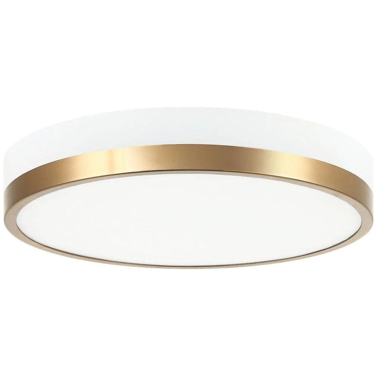 Matteo Lighting - Tone Flush Mount - M15301WHAG - Canada Light Shop