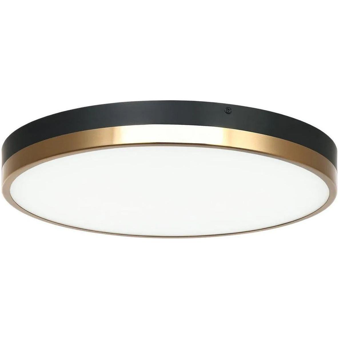 Matteo Lighting - Tone Flush Mount - M15302BKAG - Canada Light Shop