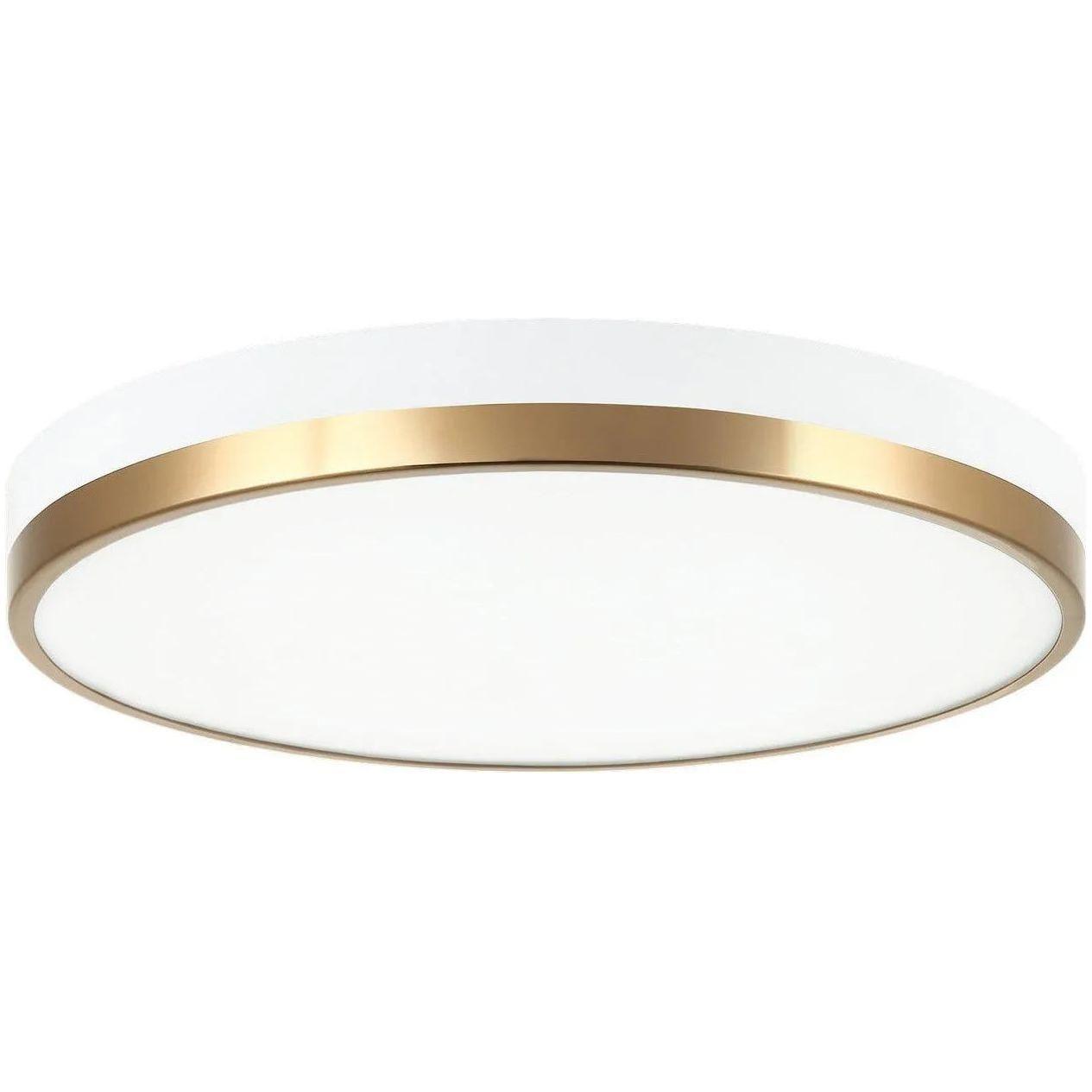 Matteo Lighting - Tone Flush Mount - M15302WHAG - Canada Light Shop
