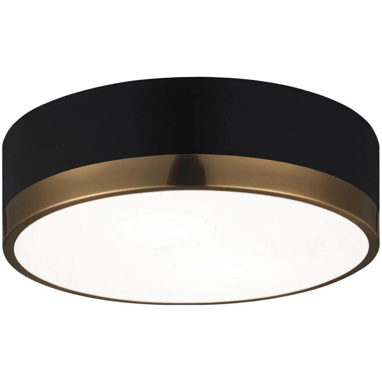 Matteo Lighting - Trydor Flush Mount - M14302BKAG - Canada Light Shop