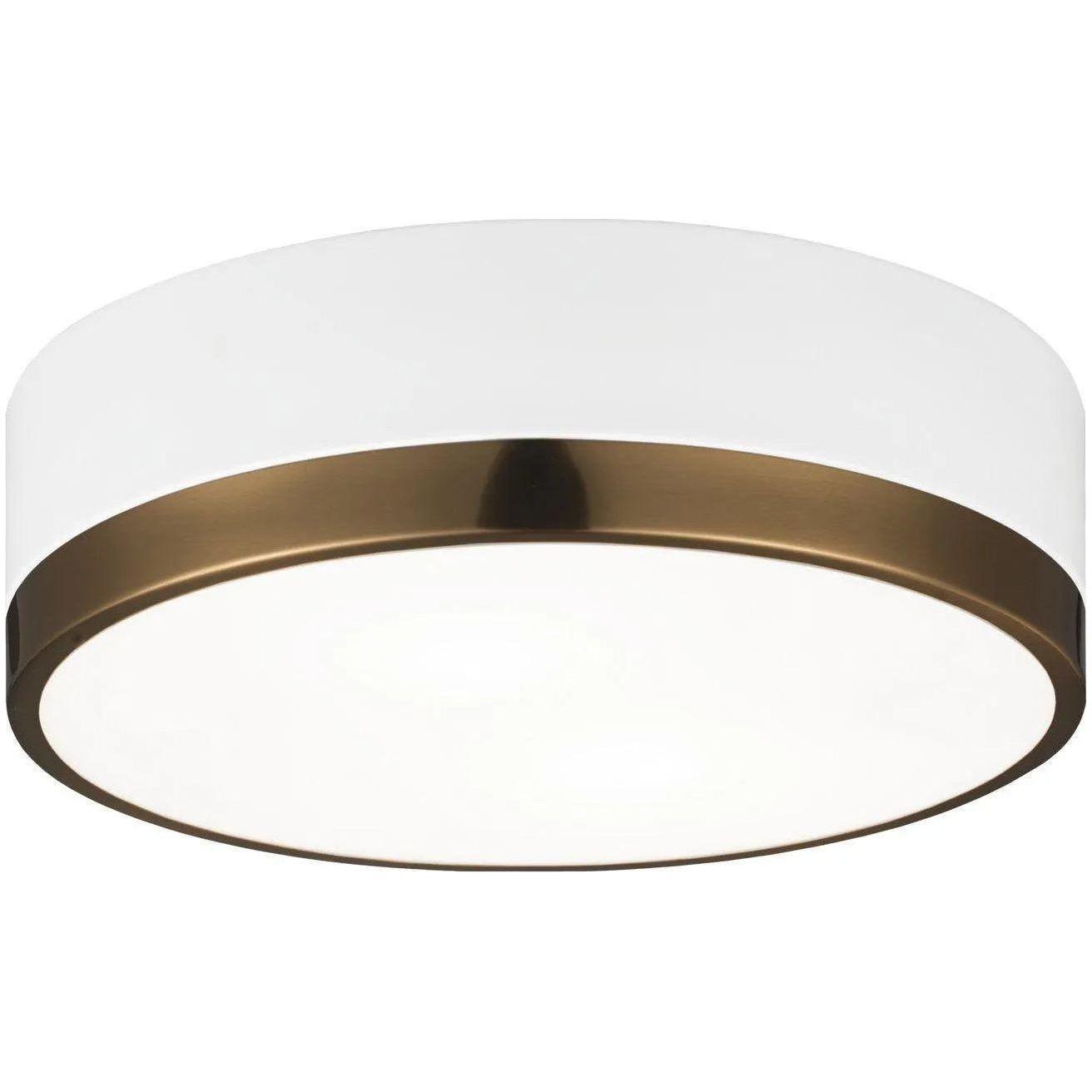 Matteo Lighting - Trydor Flush Mount - M14302WHAG - Canada Light Shop