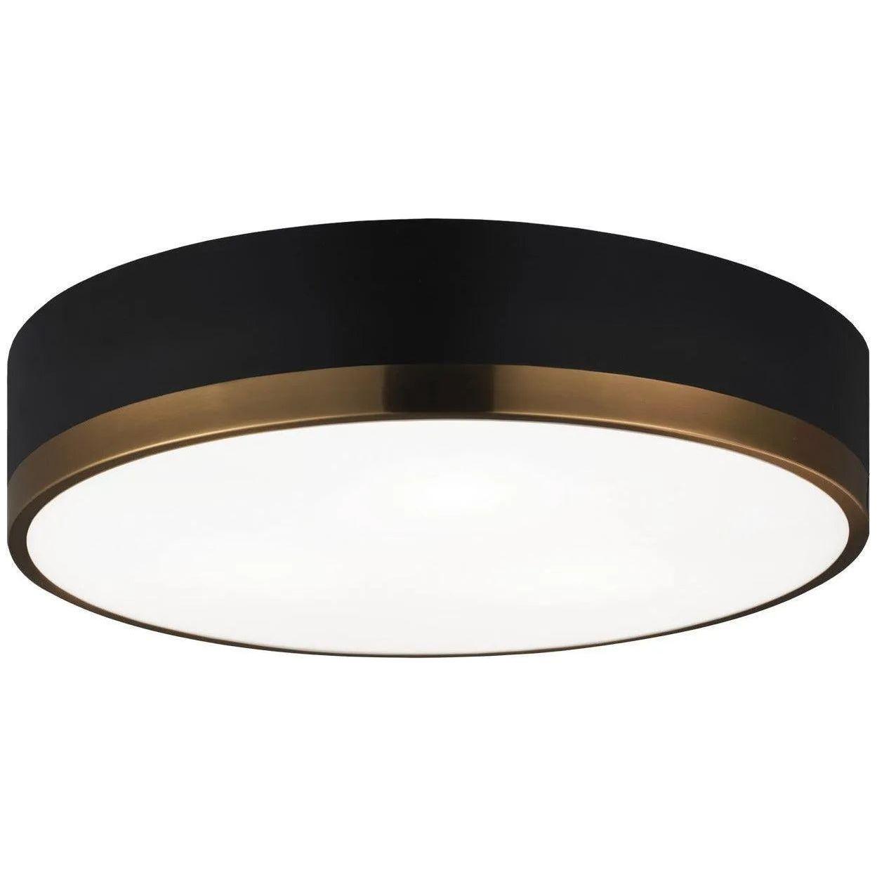 Matteo Lighting - Trydor Flush Mount - M14303BKAG - Canada Light Shop