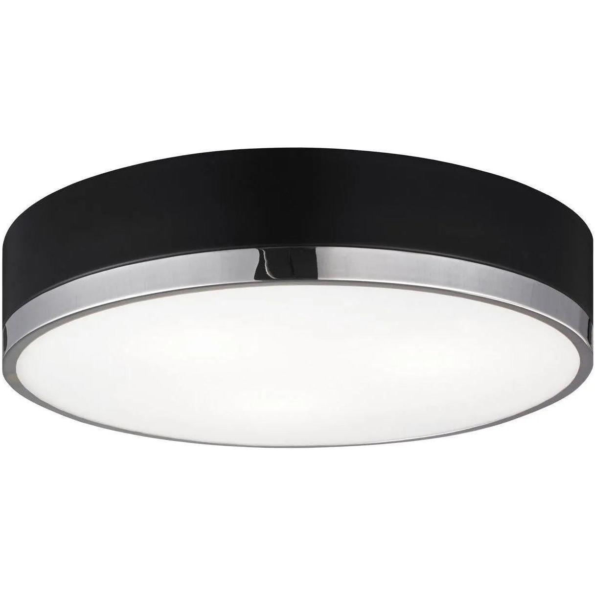 Matteo Lighting - Trydor Flush Mount - M14303BKCH - Canada Light Shop