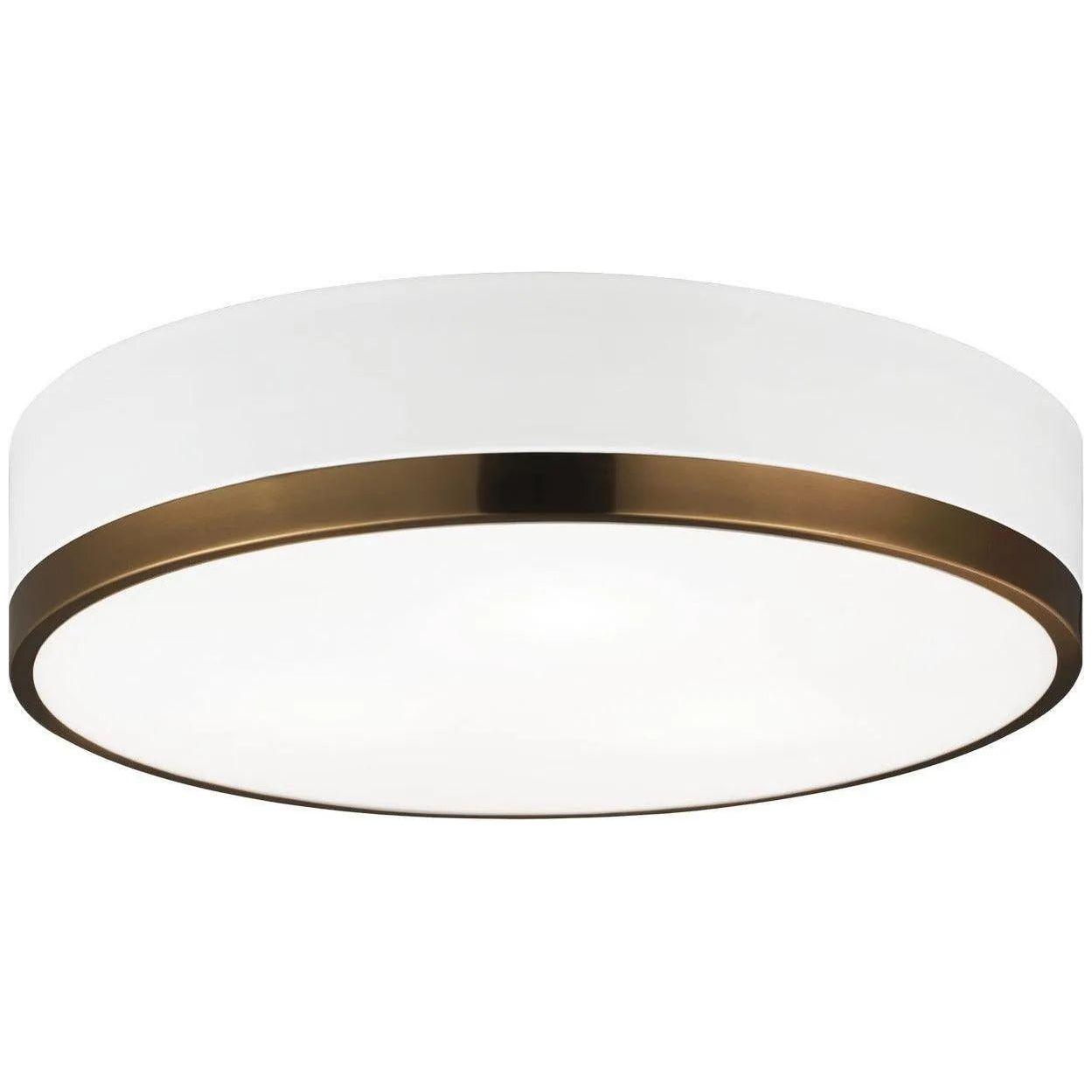 Matteo Lighting - Trydor Flush Mount - M14303WHAG - Canada Light Shop