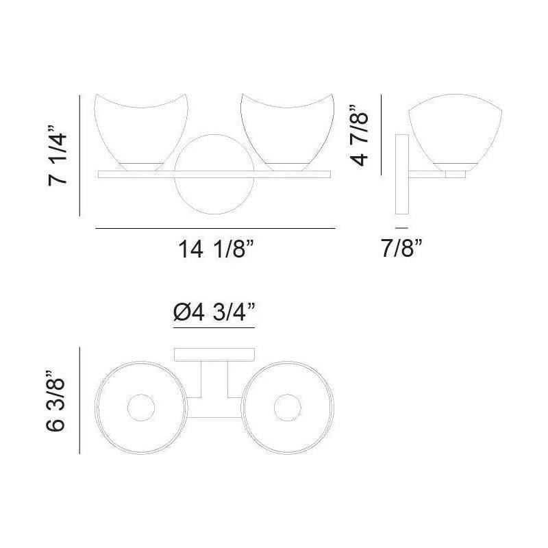 Matteo Lighting - Uptowne Vanity - S04201CHOP - Canada Light Shop