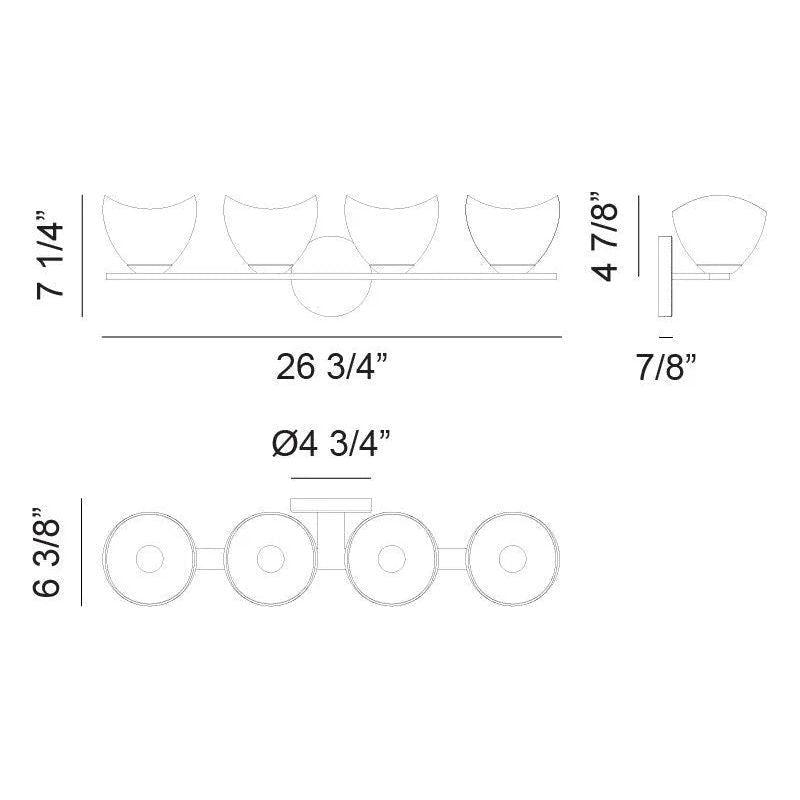 Matteo Lighting - Uptowne Vanity - S04201CHOP - Canada Light Shop