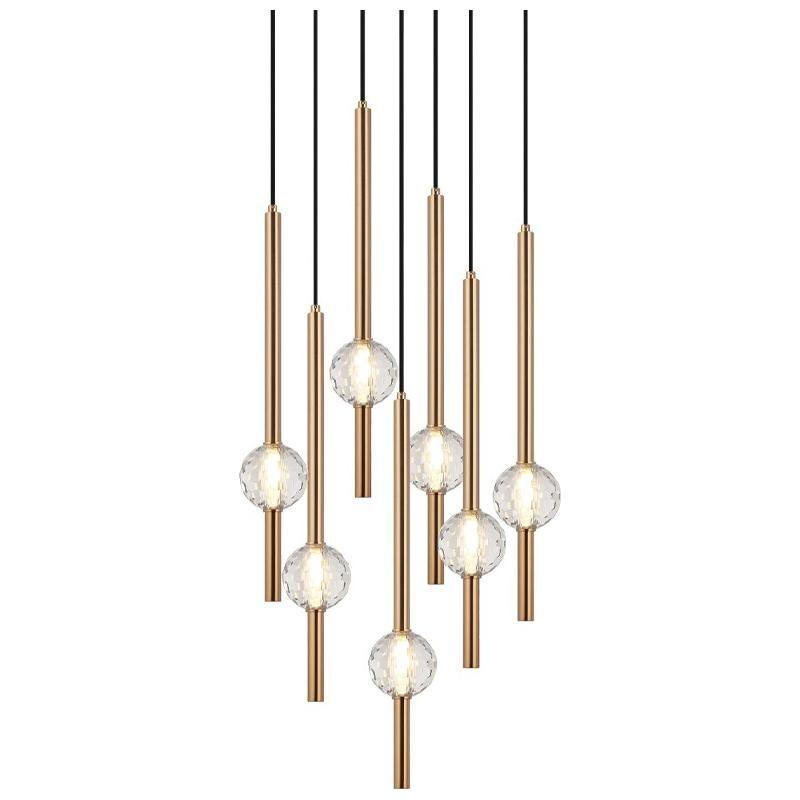 Matteo Lighting - Windchimer Multi-Light Pendant - C68907AG - Canada Light Shop