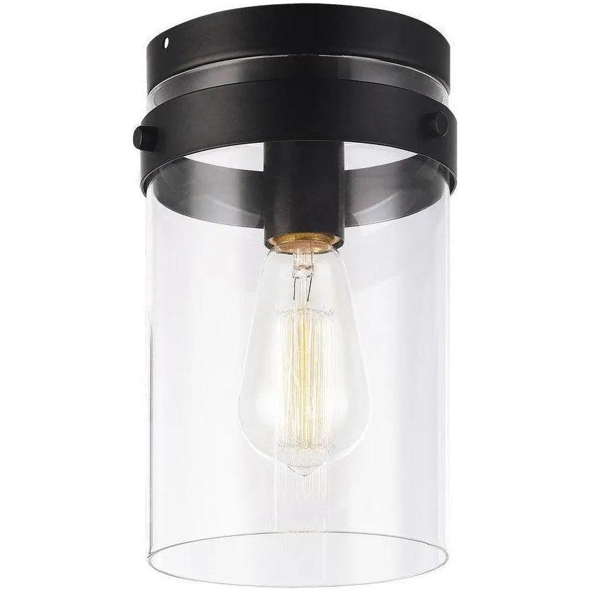 Matteo Lighting - Zale Flush Mount - X78401BK - Canada Light Shop