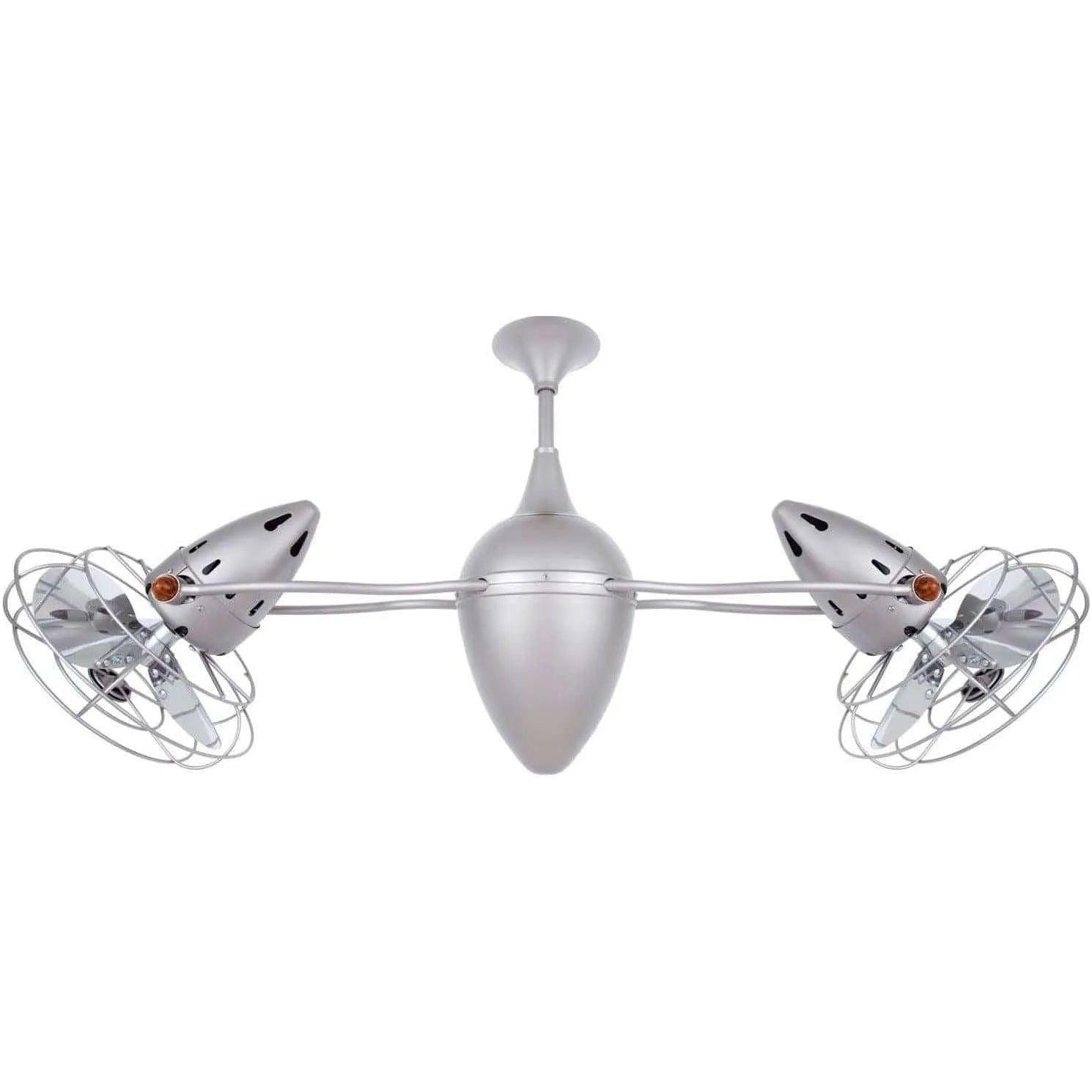 Matthews Fan Company - Ar Ruthiane Ceiling Fan, Damp Rated - AR-BN-MTL-DAMP - Canada Light Shop