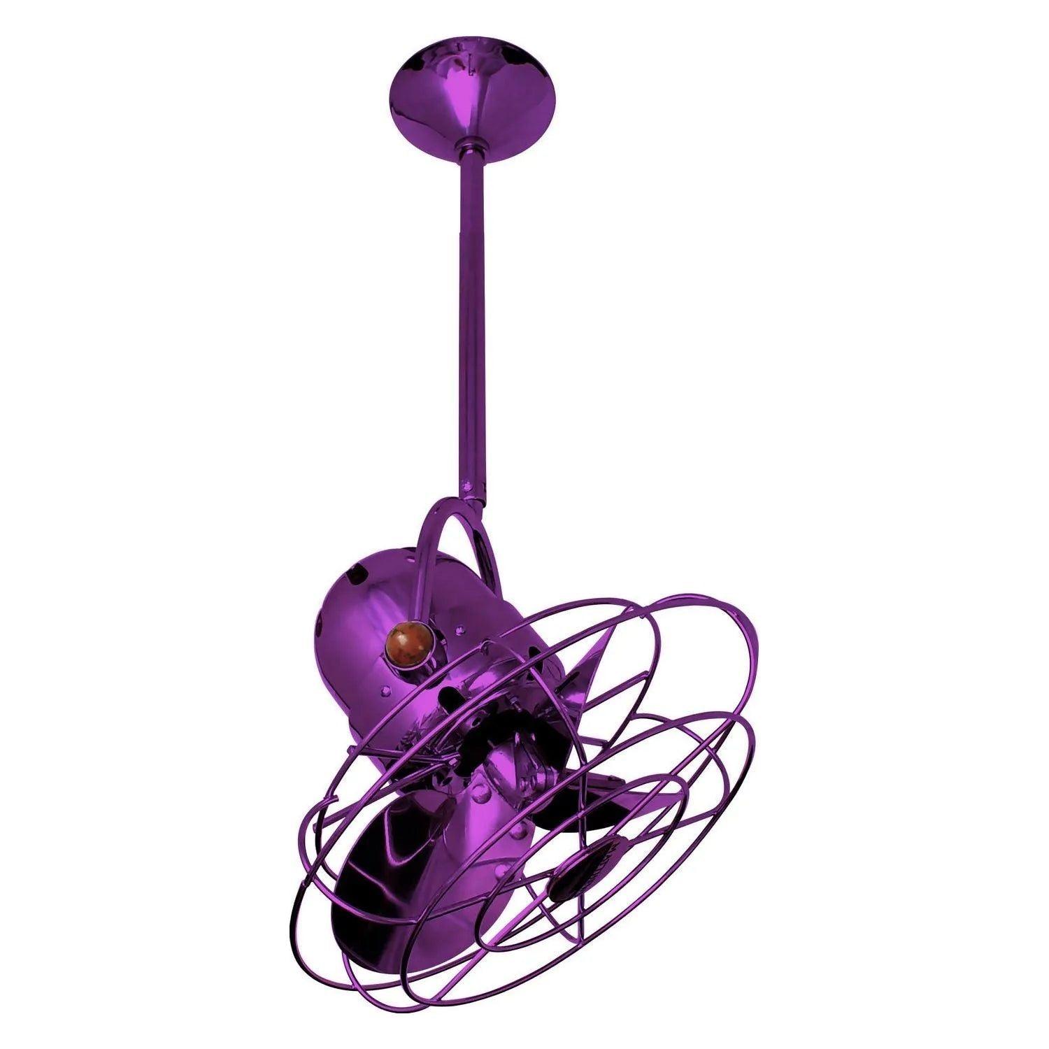 Matthews Fan Company - Bianca Direcional Ceiling Fan - BD-LTPURPLE-MTL - Canada Light Shop