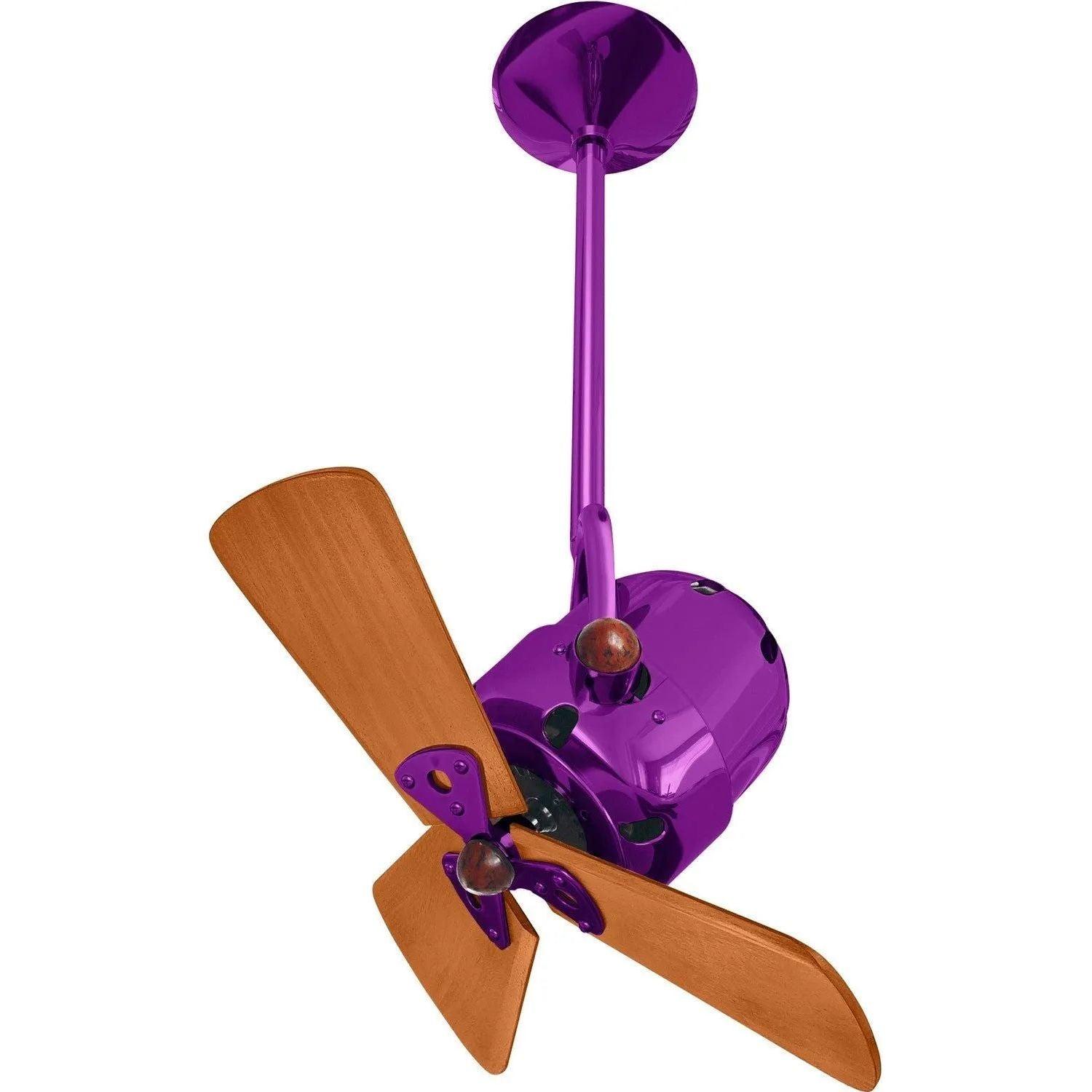 Matthews Fan Company - Bianca Direcional Ceiling Fan - BD-LTPURPLE-WD - Canada Light Shop