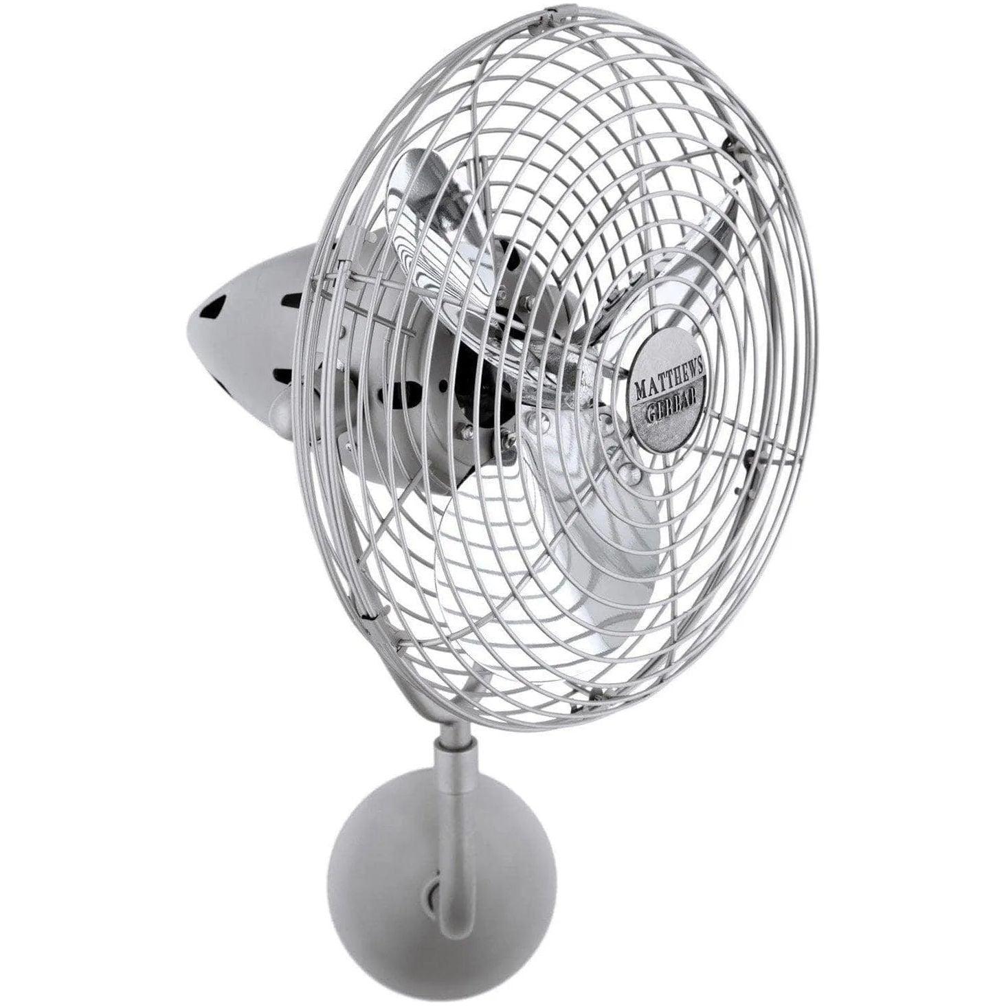Matthews Fan Company - Bruna Parede Wall Fan - BP-BN-MTL - Canada Light Shop