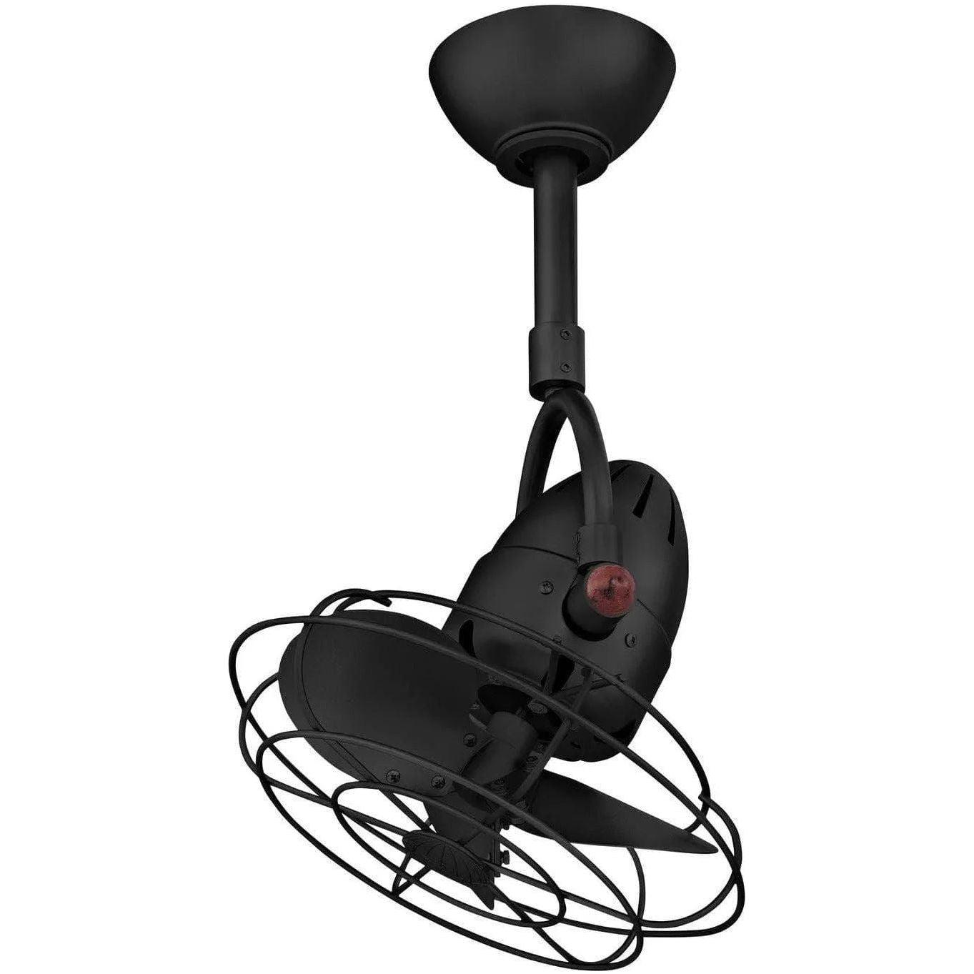 Matthews Fan Company - Diane Ceiling Fan - DI-BK-MTL - Canada Light Shop