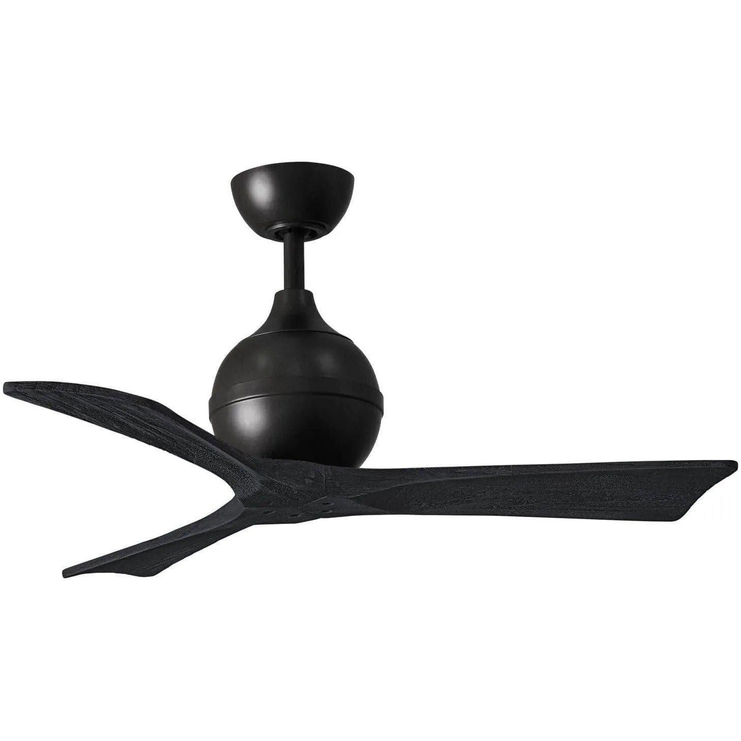 Matthews Fan Company - Irene 3 Ceiling Fan - IR3-BK-BK-42 - Canada Light Shop