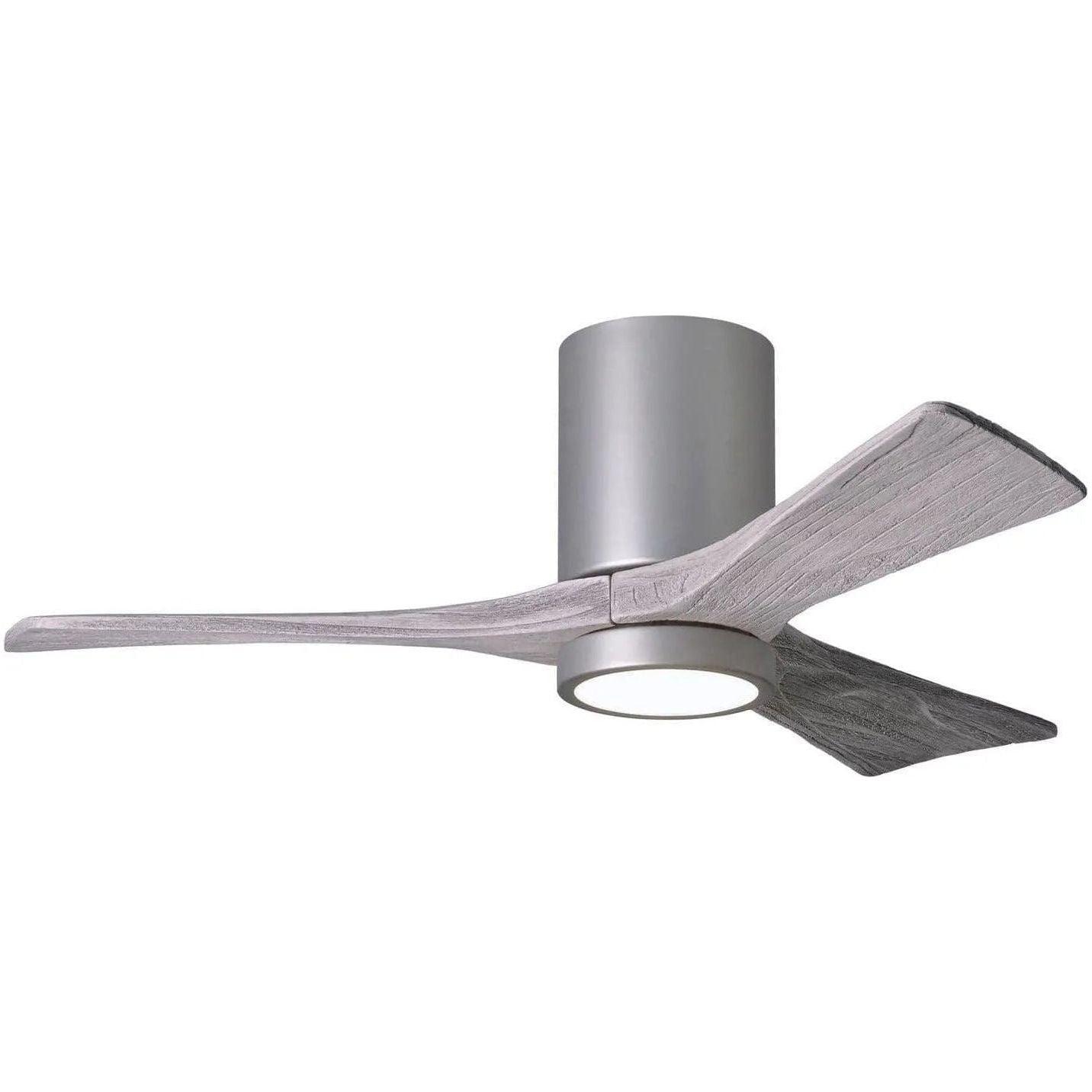 Matthews Fan Company - Irene 3 Hugger Ceiling Fan with Light Kit - IR3HLK-BN-BW-42 - Canada Light Shop