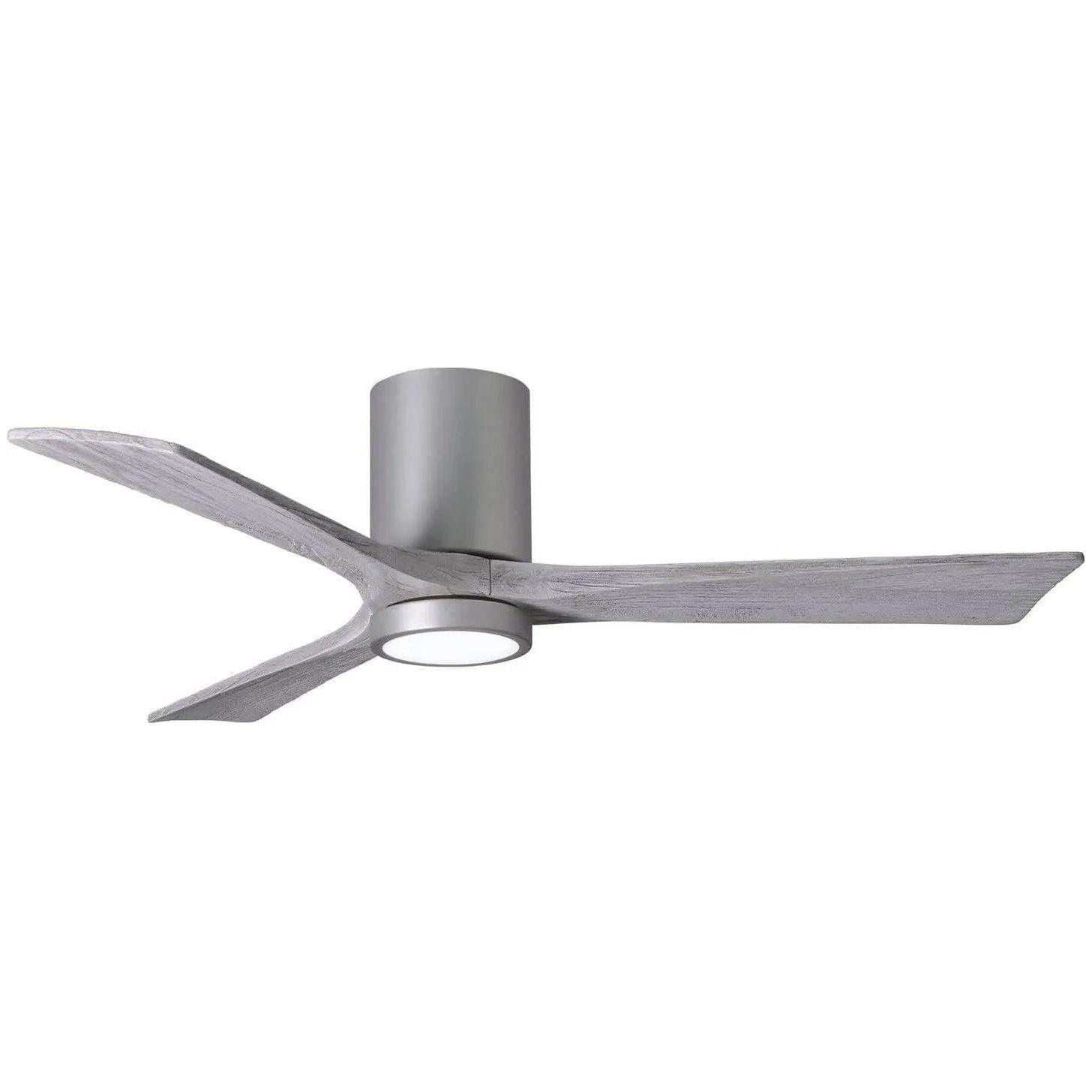 Matthews Fan Company - Irene 3 Hugger Ceiling Fan with Light Kit - IR3HLK-BN-BW-52 - Canada Light Shop