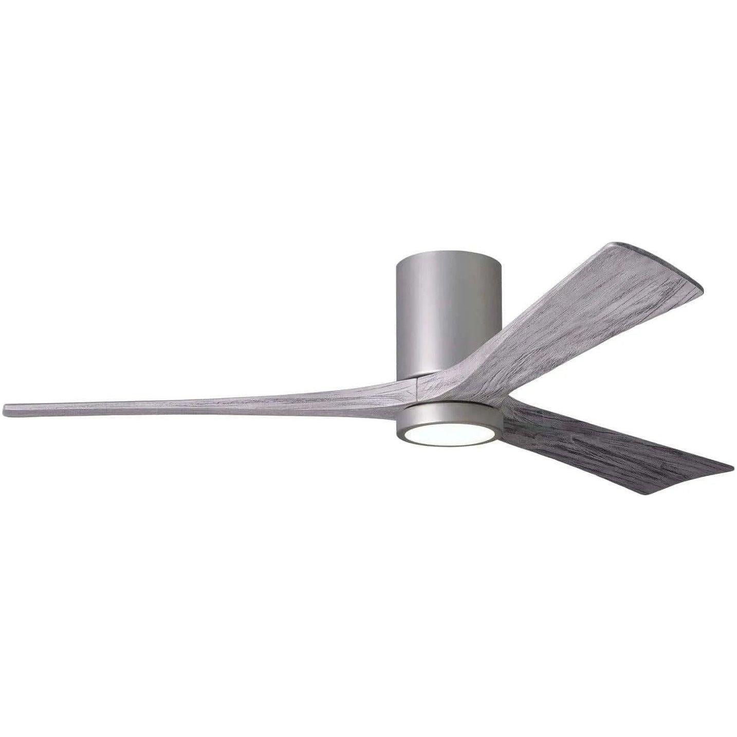 Matthews Fan Company - Irene 3 Hugger Ceiling Fan with Light Kit - IR3HLK-BN-BW-60 - Canada Light Shop