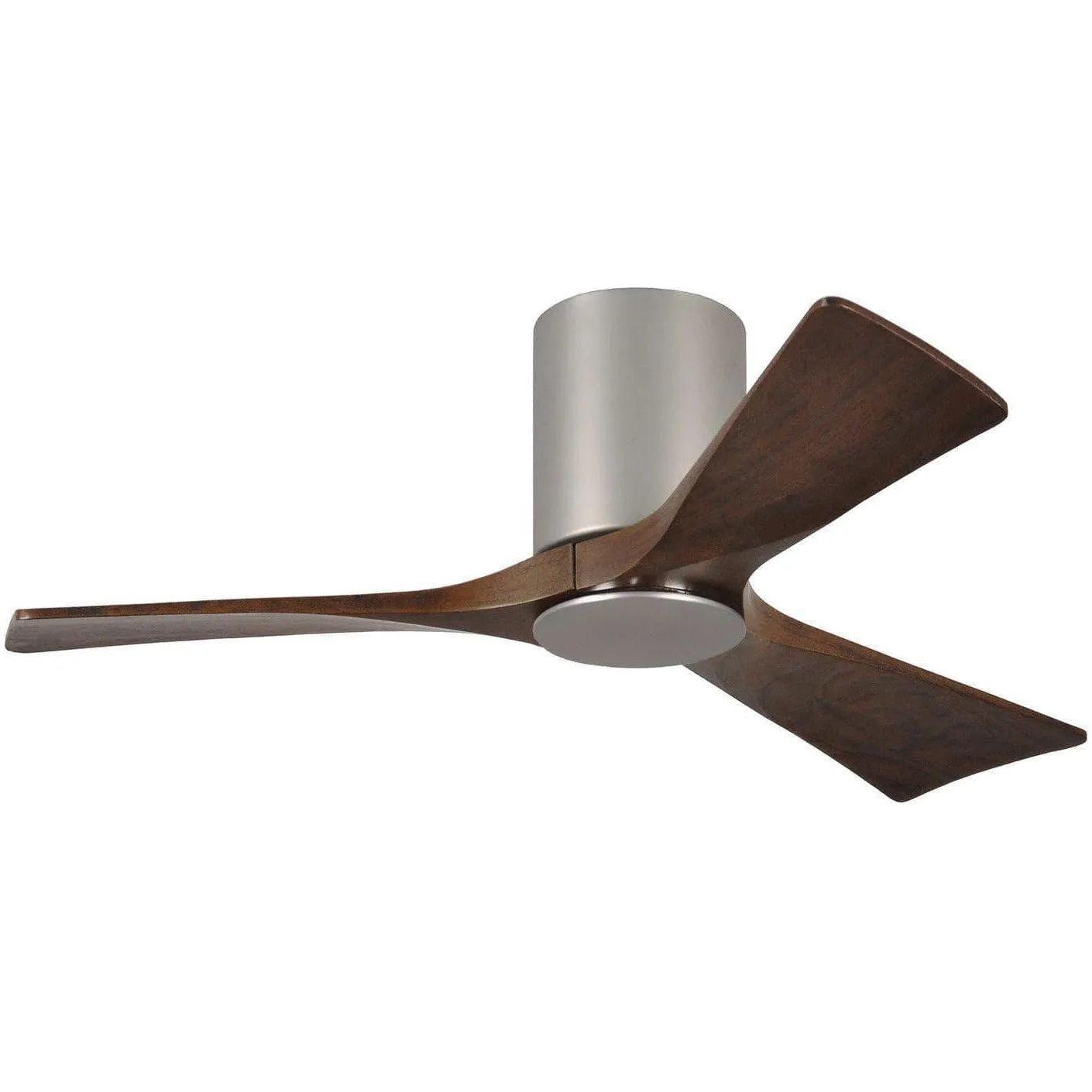 Matthews Fan Company - Irene 3 Hugger Ceiling Fan with Light Kit - IR3HLK-BN-WA-42 - Canada Light Shop