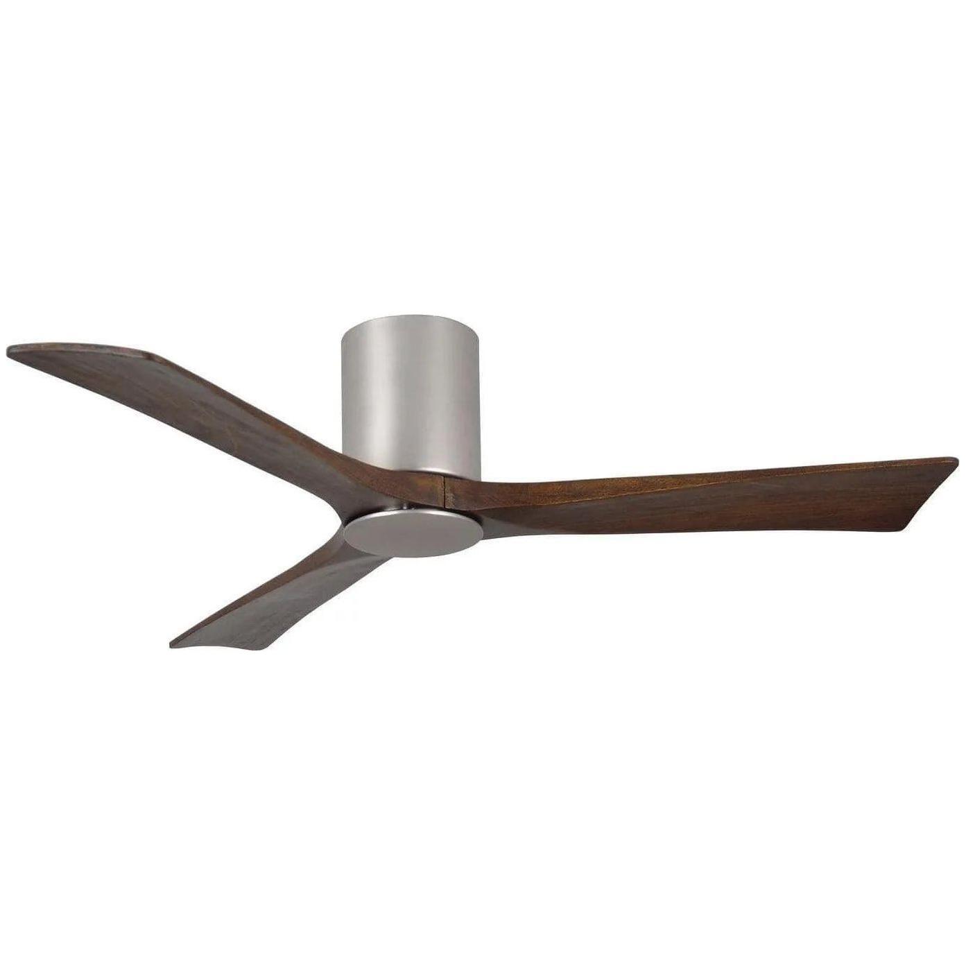 Matthews Fan Company - Irene 3 Hugger Ceiling Fan with Light Kit - IR3HLK-BN-WA-52 - Canada Light Shop